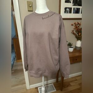 Light Purple Sweatshirt -BRIDESMAID around neck